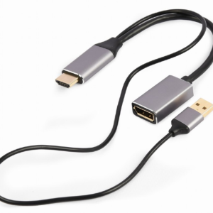 ADAPTADOR GEMBIRD  ACTIVO 4K HDMI MACHO A DISPLAYPORT HEMBRA NEGRO