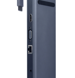 ADAPTADOR MULTIPUERTO USB TIPO C 10 EN 1 3 5 MM GRIS ESPACIAL
