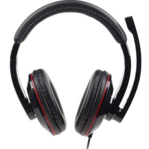 Auricular estéreo USB negro
