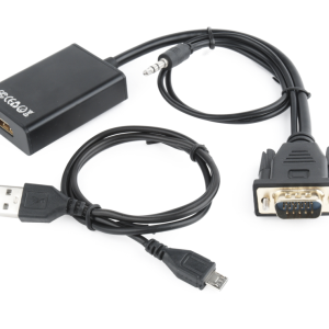 CABLE ADAPTADOR GEMBIRD VGA MACHO A HDMI HEMBRA 0,15M CON AUDIO 3,5MM