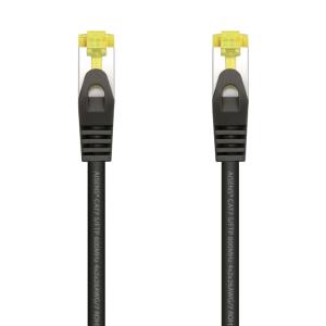 CABLE DE RED AISENS LATIGUILLO RJ45 LSZH CAT.7 SFTP PIMF AWG26 NEGRO 25CM