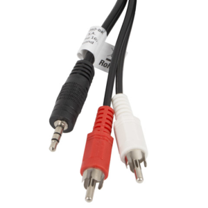 CABLE ESTEREO LANBERG JACK 3.5MM/2X RCA MACHO 5M