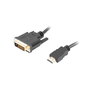 CABLE HDMI LANBERG MACHO DVI MACHO 24+1 1,8M DUAL LINK GOLD 4K