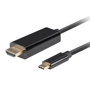 CABLE USB-C A HDMI LANBERG MACHO/MACHO 4K 60HZ 1.8M NEGRO