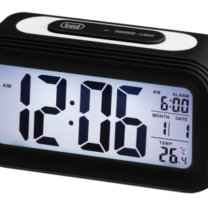 DIGITAL CLOCK WITH ALARM AND THERMOMETER TREVI SL 3068 S BLACK