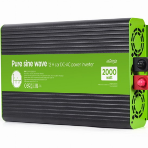 INVERSOR CORRIENTE DC-AC GEMBIRD  COCHE DE ONDA SINUSOIDAL PURA DE 12 V 2000 W