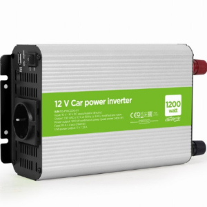 INVERSOR DE CORRIENTE GEMBIRD  PARA COCHE DE 12 V 1200 W