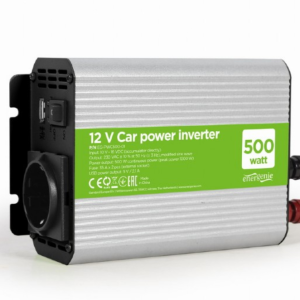 INVERSOR DE CORRIENTE GEMBIRD  PARA COCHE DE 12V 500W