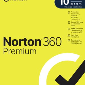 NORTON 360 PREMIUM 75GB ES 1 USER 10 DEVICE 12MO