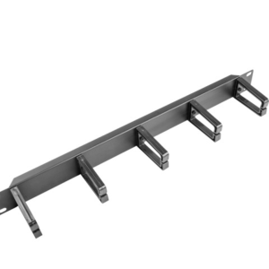 ORGANIZADOR DE CABLES LANBERG 5 ANILLAS PLASTICO 1U TIPO B RACK 19 NEGRO