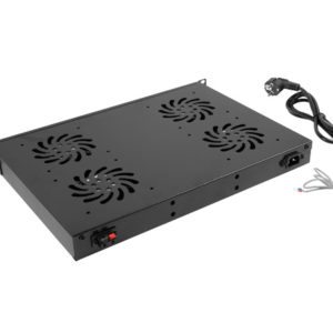 PANEL VENTILACION LANBERG LCD 4 VENTILADORES TERMOSTATO 230V 1U RACK 19 NEGRO