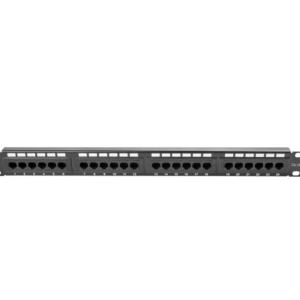 PATCH PANEL LANBERG CAT.5E UTP 24 PUERTOS 1U RACK 19 NEGRO