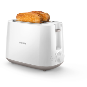 Philips Daily Collection Tostador con 8 ajustes y rejilla calientabollos integrada