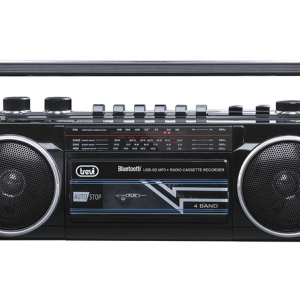 PORTABLE RADIO RECORDER USB SD BLUETOOTH CASSETTE TREVI RR 501 BT BLACK