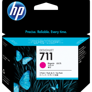 TINTA HP 711 MAGENTA PACK 3