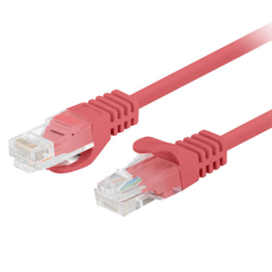 LATIGUILLO LANBERG CAT.6 UTP 1M ROJO PACK 10 UDS
