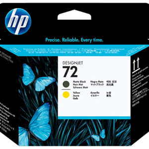 CABEZAL HP 72 NEGRO MATE Y AMARILLO