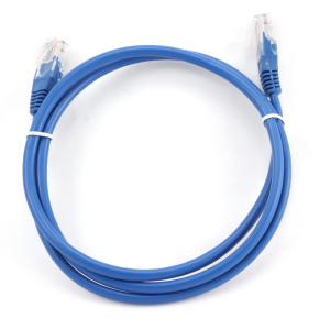 Cable CAT5E UTP moldeado 1m Azul