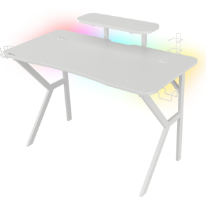 MESA GAMING GENESIS HOLM 320 RGB BLANCA CARBONO